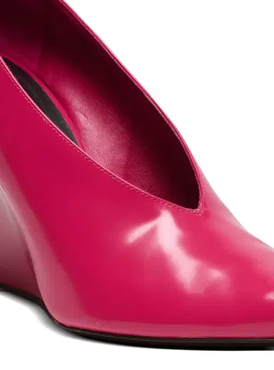 Balmain Shiny lambskin Wedge pumps | Thumbnail 5 Balmain Shiny lambskin Wedge pumps | Thumbnail 5