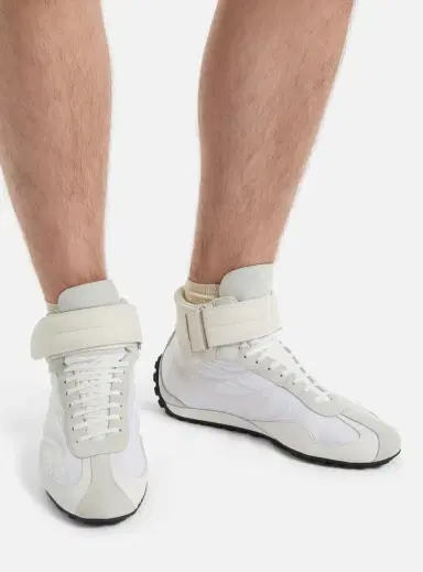 Balmain Racing Mid-Top sneakers in nylon and leather | Thumbnail 2 Balmain Racing Mid-Top sneakers in nylon and leather | Thumbnail 2