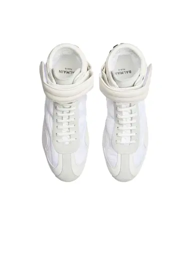 Balmain Racing Mid-Top sneakers in nylon and leather | Thumbnail 5 Balmain Racing Mid-Top sneakers in nylon and leather | Thumbnail 5