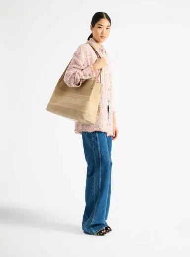 Balmain Medium Release tote bag in cotton bouclé | Thumbnail 2 Balmain Medium Release tote bag in cotton bouclé | Thumbnail 2
