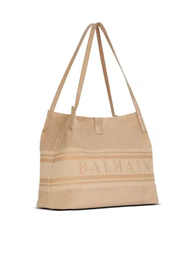 Balmain Medium Release tote bag in cotton bouclé | Thumbnail 3 Balmain Medium Release tote bag in cotton bouclé | Thumbnail 3