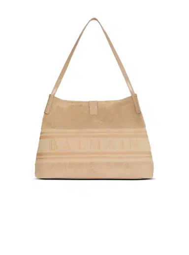 Balmain Medium Release tote bag in cotton bouclé | Thumbnail 1 Balmain Medium Release tote bag in cotton bouclé | Thumbnail 1