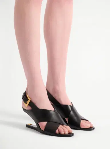 Balmain Anthem No Wedge smooth leather sandals | Thumbnail 2 Balmain Anthem No Wedge smooth leather sandals | Thumbnail 2