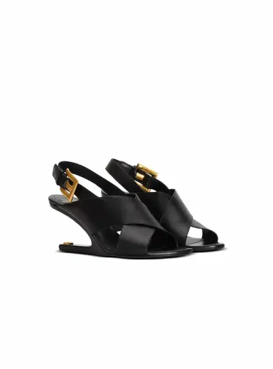 Balmain Anthem No Wedge smooth leather sandals | Thumbnail 3 Balmain Anthem No Wedge smooth leather sandals | Thumbnail 3