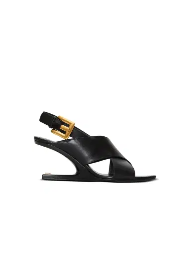 Balmain Anthem No Wedge smooth leather sandals | Thumbnail 1 Balmain Anthem No Wedge smooth leather sandals | Thumbnail 1