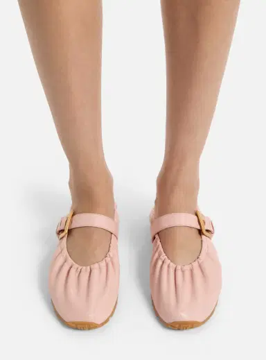Balmain Anthem smooth leather ballet flats | Thumbnail 2 Balmain Anthem smooth leather ballet flats | Thumbnail 2