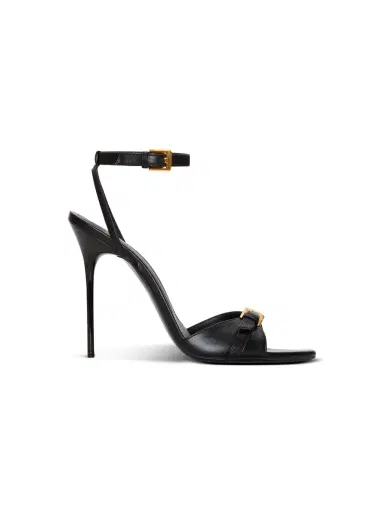 Balmain Anthem smooth leather sandals | Thumbnail 1 Balmain Anthem smooth leather sandals | Thumbnail 1