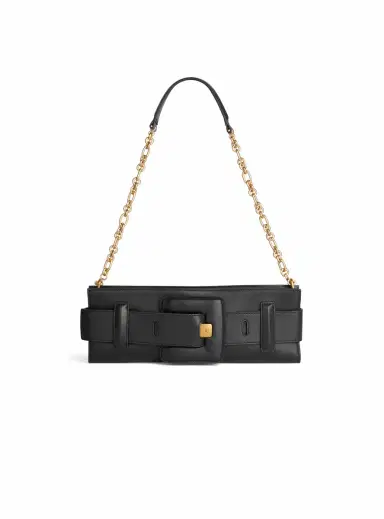 Balmain Anthem smooth leather clutch | Thumbnail 1 Balmain Anthem smooth leather clutch | Thumbnail 1