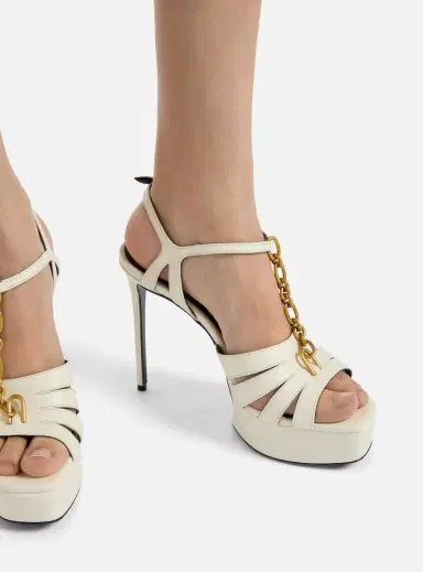 Balmain Sync platform sandals in smooth leather | Thumbnail 2 Balmain Sync platform sandals in smooth leather | Thumbnail 2