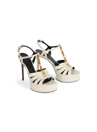 Balmain Sync platform sandals in smooth leather | Thumbnail 3 Balmain Sync platform sandals in smooth leather | Thumbnail 3