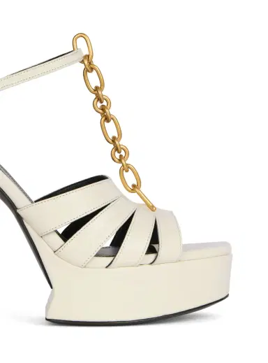 Balmain Sync platform sandals in smooth leather | Thumbnail 6 Balmain Sync platform sandals in smooth leather | Thumbnail 6
