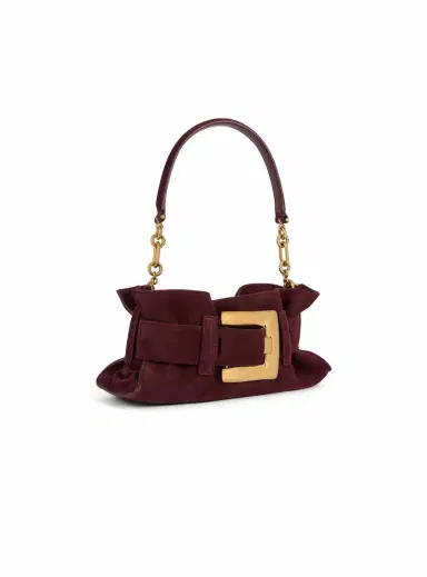 Balmain Anthem Mini suede leather bag | Thumbnail 3 Balmain Anthem Mini suede leather bag | Thumbnail 3