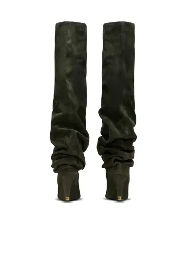 Balmain Suede leather Wedge thigh-high boots | Thumbnail 4 Balmain Suede leather Wedge thigh-high boots | Thumbnail 4