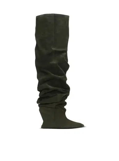 Balmain Suede leather Wedge thigh-high boots | Thumbnail 1 Balmain Suede leather Wedge thigh-high boots | Thumbnail 1