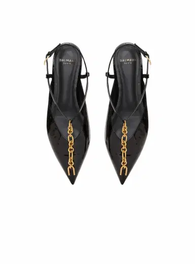 Balmain Sync chain sandals in patent leather | Thumbnail 6 Balmain Sync chain sandals in patent leather | Thumbnail 6