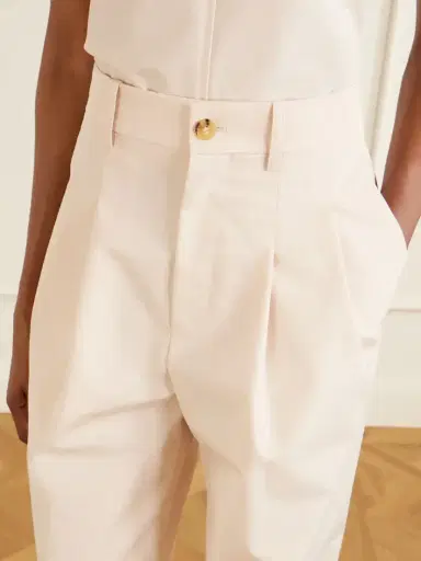 Wardrobe.NYC Pleated Cotton-blend Wide-leg Pants | Thumbnail 5 Wardrobe.NYC Pleated Cotton-blend Wide-leg Pants | Thumbnail 5
