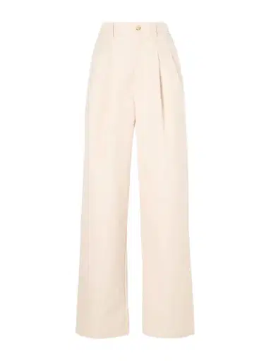 Wardrobe.NYC Pleated Cotton-blend Wide-leg Pants | Thumbnail 1 Wardrobe.NYC Pleated Cotton-blend Wide-leg Pants | Thumbnail 1