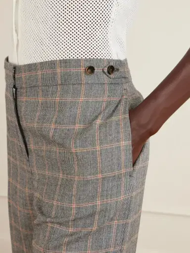 Stella McCartney Checked Wool Straight-leg Pants | Thumbnail 5 Stella McCartney Checked Wool Straight-leg Pants | Thumbnail 5