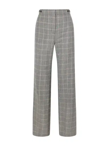Stella McCartney Checked Wool Straight-leg Pants | Thumbnail 1 Stella McCartney Checked Wool Straight-leg Pants | Thumbnail 1