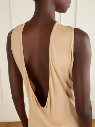 Alaïa Asymmetrical Crepe-jersey Midi Dress | Thumbnail 4 Alaïa Asymmetrical Crepe-jersey Midi Dress | Thumbnail 4