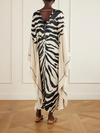 ANDRES OTALORA Zawadi Del Sol Printed Satin Maxi Dress | Thumbnail 3 ANDRES OTALORA Zawadi Del Sol Printed Satin Maxi Dress | Thumbnail 3