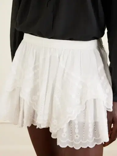 Marant Étoile Layle Broderie Anglaise Cotton Shorts | Thumbnail 5 Marant Étoile Layle Broderie Anglaise Cotton Shorts | Thumbnail 5