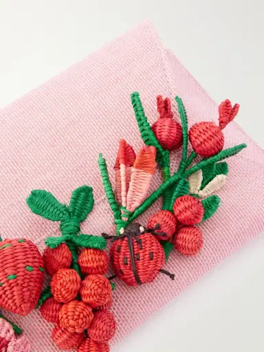 Aquazzura Botanica Embellished Raffia Clutch | Thumbnail 5 Aquazzura Botanica Embellished Raffia Clutch | Thumbnail 5