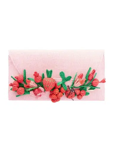 Aquazzura Botanica Embellished Raffia Clutch | Thumbnail 1 Aquazzura Botanica Embellished Raffia Clutch | Thumbnail 1