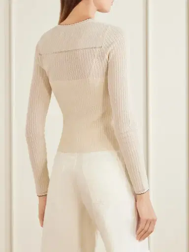 Isabel Marant Siofra Silk And Cotton-blend Cardigan | Thumbnail 4 Isabel Marant Siofra Silk And Cotton-blend Cardigan | Thumbnail 4