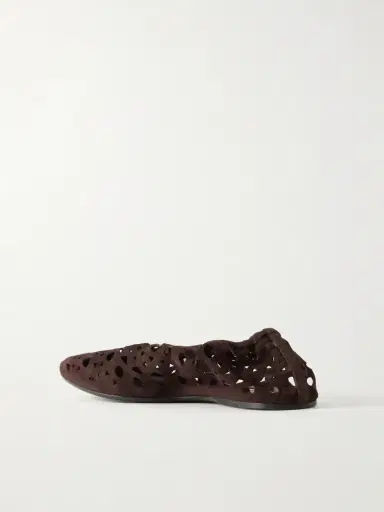 Alaïa Neo Vienne Perforated Suede Ballet Flats | Thumbnail 3 Alaïa Neo Vienne Perforated Suede Ballet Flats | Thumbnail 3