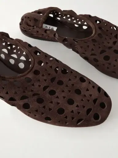 Alaïa Neo Vienne Perforated Suede Ballet Flats | Thumbnail 5 Alaïa Neo Vienne Perforated Suede Ballet Flats | Thumbnail 5