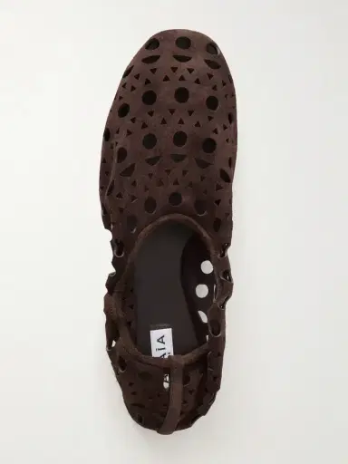 Alaïa Neo Vienne Perforated Suede Ballet Flats | Thumbnail 6 Alaïa Neo Vienne Perforated Suede Ballet Flats | Thumbnail 6