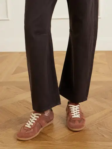 Maison Margiela Replica Suede-trimmed Textured-leather Sneakers | Thumbnail 2 Maison Margiela Replica Suede-trimmed Textured-leather Sneakers | Thumbnail 2