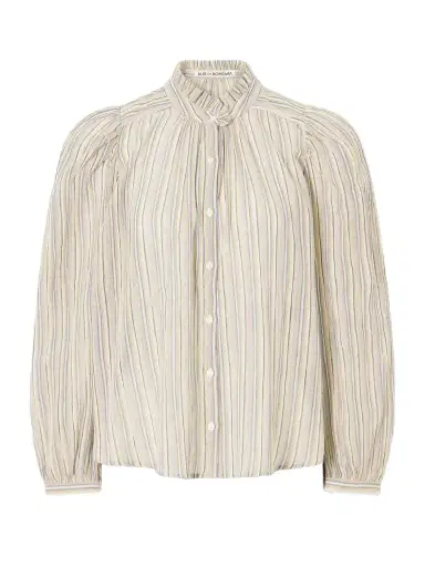 ALIX OF BOHEMIA Annabel Sandlilt Striped Cotton-voile Blouse | Thumbnail 1 ALIX OF BOHEMIA Annabel Sandlilt Striped Cotton-voile Blouse | Thumbnail 1