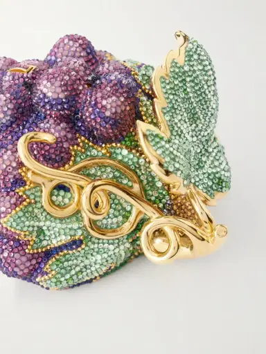 Judith Leiber Couture Grapes Crystal-embellished Gold-tone Clutch | Thumbnail 5 Judith Leiber Couture Grapes Crystal-embellished Gold-tone Clutch | Thumbnail 5