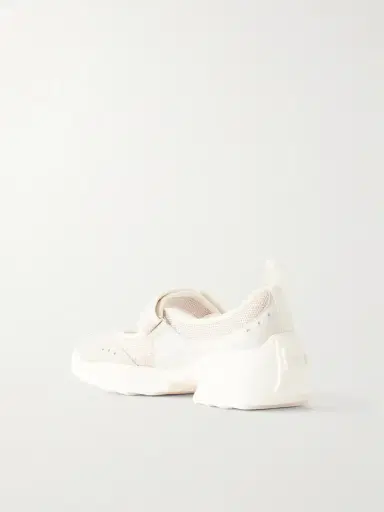 Roger Vivier Viv On The Run Embellished Leather-trimmed Mesh Mary Jane Sneakers | Thumbnail 3 Roger Vivier Viv On The Run Embellished Leather-trimmed Mesh Mary Jane Sneakers | Thumbnail 3