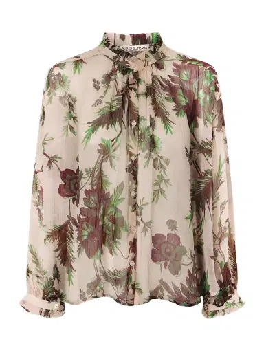 ALIX OF BOHEMIA Poet Summermoss Floral-print Chiffon Blouse | Thumbnail 1 ALIX OF BOHEMIA Poet Summermoss Floral-print Chiffon Blouse | Thumbnail 1