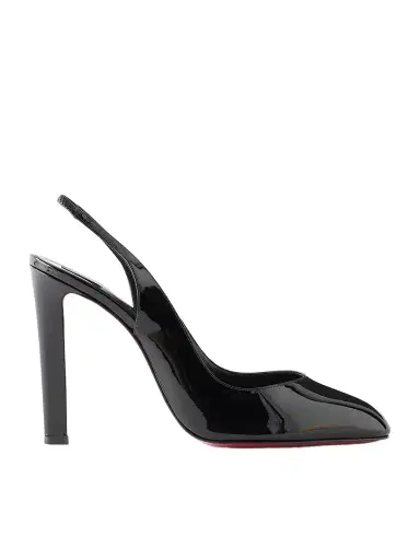 Christian Louboutin Fannylove 100 Patent-leather Slingback Pumps | Thumbnail 1 Christian Louboutin Fannylove 100 Patent-leather Slingback Pumps | Thumbnail 1
