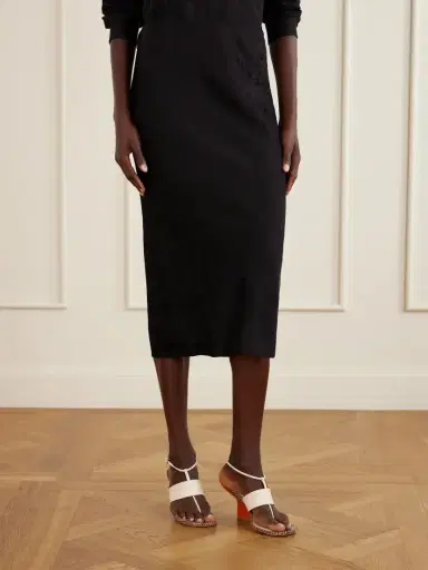 Dries Van Noten Moire Midi Skirt | Thumbnail 3 Dries Van Noten Moire Midi Skirt | Thumbnail 3