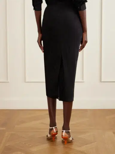 Dries Van Noten Moire Midi Skirt | Thumbnail 4 Dries Van Noten Moire Midi Skirt | Thumbnail 4