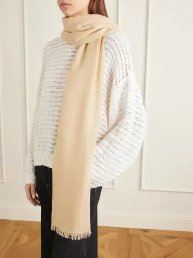 Brunello Cucinelli Karakorum Cashmere And Silk-blend Scarf | Thumbnail 2 Brunello Cucinelli Karakorum Cashmere And Silk-blend Scarf | Thumbnail 2