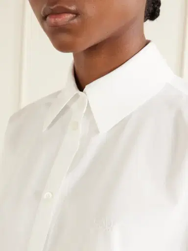 Loewe Logo-embroidered Cotton-poplin Shirt | Thumbnail 4 Loewe Logo-embroidered Cotton-poplin Shirt | Thumbnail 4