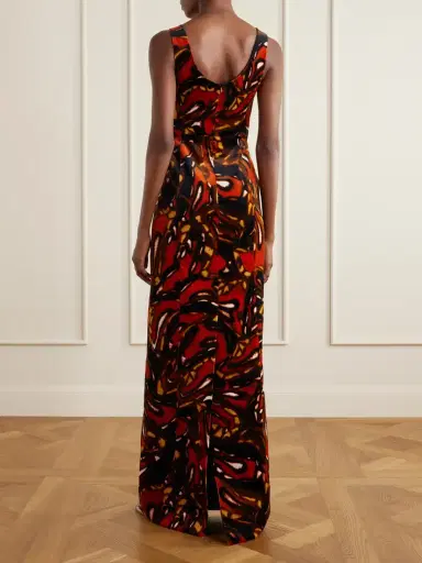Dries Van Noten Printed Cotton-blend Velvet Maxi Dress | Thumbnail 3 Dries Van Noten Printed Cotton-blend Velvet Maxi Dress | Thumbnail 3