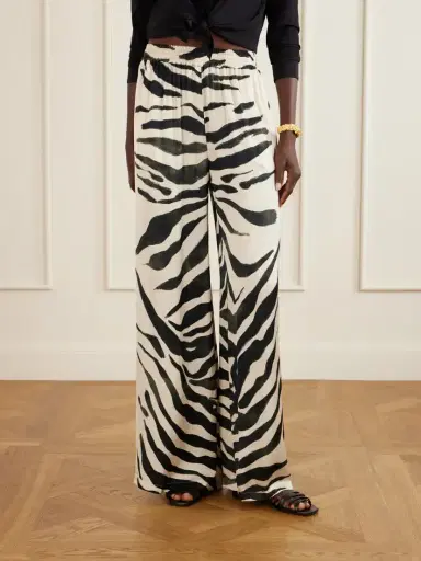 ANDRES OTALORA Tamu Mia Printed Satin Wide-leg Pants | Thumbnail 3 ANDRES OTALORA Tamu Mia Printed Satin Wide-leg Pants | Thumbnail 3