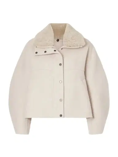 Brunello Cucinelli Shearling-trimmed Wool And Cashmere-blend Jacket | Thumbnail 1 Brunello Cucinelli Shearling-trimmed Wool And Cashmere-blend Jacket | Thumbnail 1