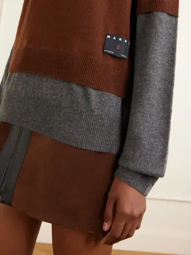 Marni Logo-appliquéd Cashmere Cardigan | Thumbnail 4 Marni Logo-appliquéd Cashmere Cardigan | Thumbnail 4