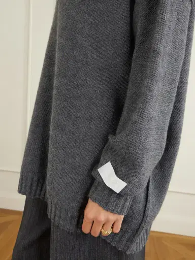 MM6 MAISON MARGIELA Oversized Wool And Alpaca-blend Sweater | Thumbnail 5 MM6 MAISON MARGIELA Oversized Wool And Alpaca-blend Sweater | Thumbnail 5