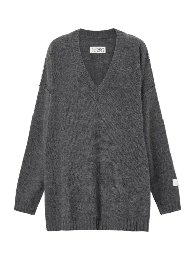 MM6 MAISON MARGIELA Oversized Wool And Alpaca-blend Sweater | Thumbnail 1 MM6 MAISON MARGIELA Oversized Wool And Alpaca-blend Sweater | Thumbnail 1