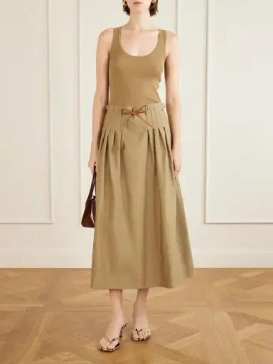Max Mara Ribbed Woven Tank | Thumbnail 2 Max Mara Ribbed Woven Tank | Thumbnail 2