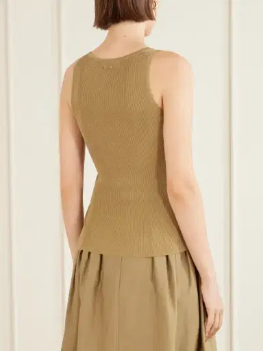 Max Mara Ribbed Woven Tank | Thumbnail 4 Max Mara Ribbed Woven Tank | Thumbnail 4